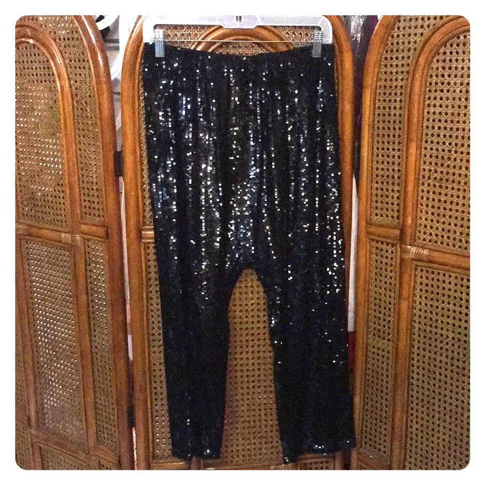 Black Sequence hammer pants.